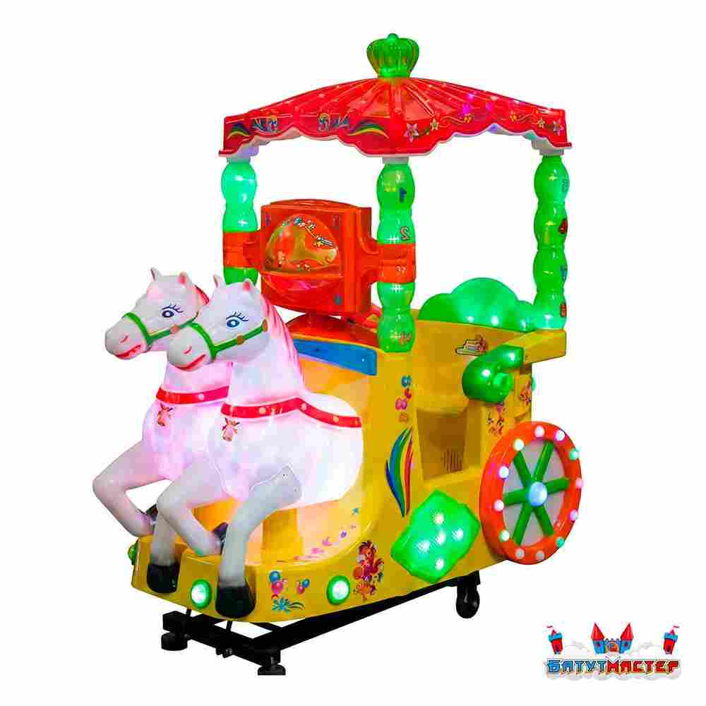 Качалка детская для игровой комнаты «Волшебное путешествие» 1,1×0,75×1,1 м