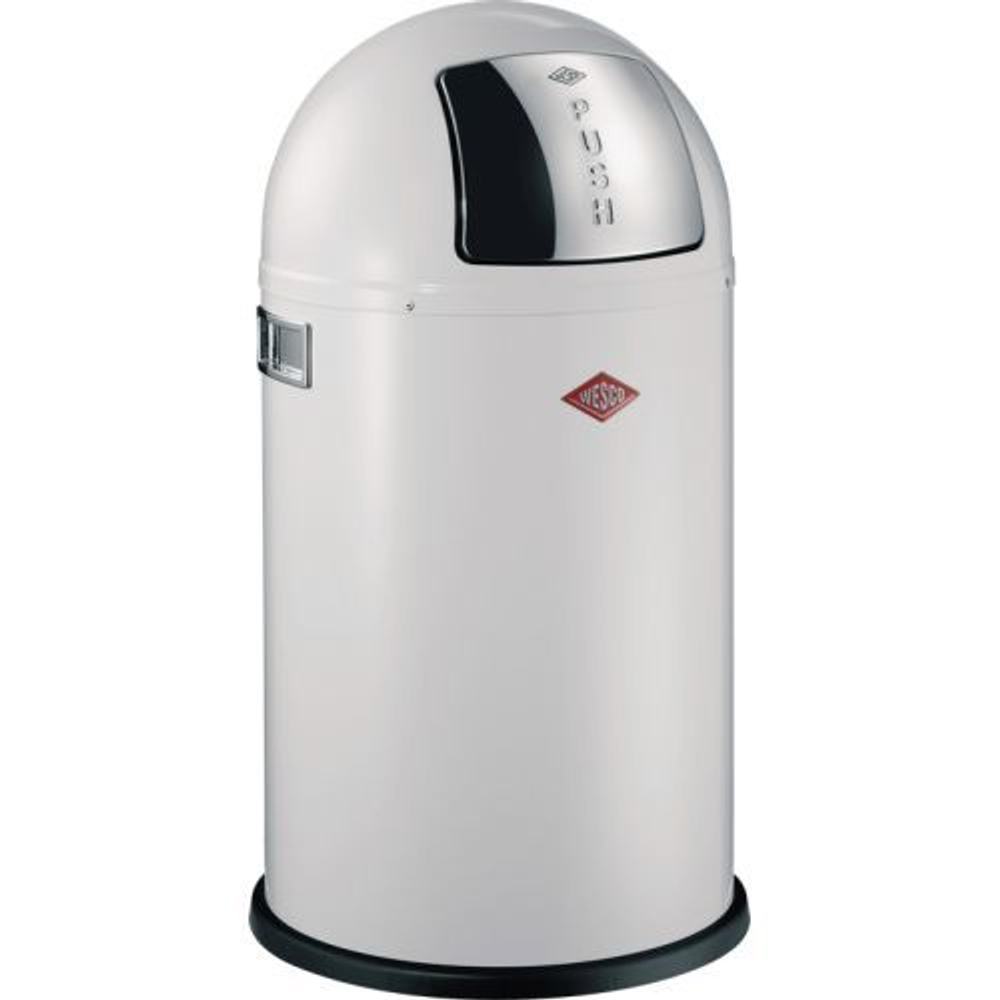 Ведро для мусора 22л Wesco Pushboy белое Германия