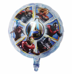 Шар (18/45 см) Круг, Герои марвел в щите, 1 шт. Ж092 З100