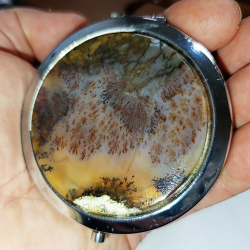 Зеркальце агат моховый