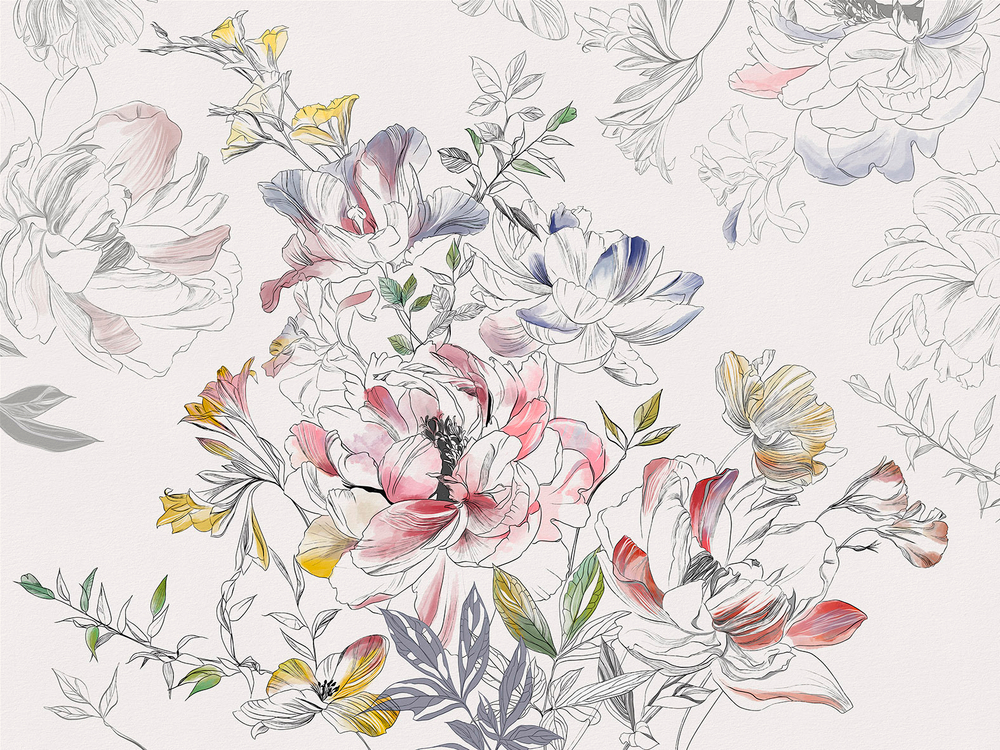 Дизайнерские обои Wall Street Blossom