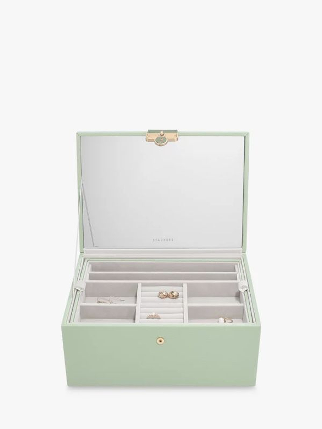 Органайзер для украшений Stackers Luxury Classic Box (Grey) (светло-зеленый / Green)