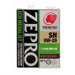 Idemitsu Zepro Eco Medalist 0W-20