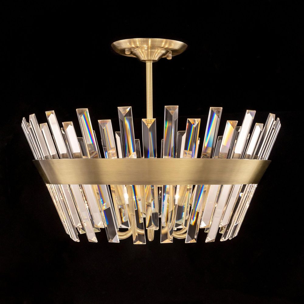 Citilux Вестерос CL307163 Люстра хрустальная потолочная Бронза