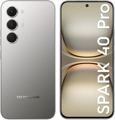 6.78" Смартфон TECNO Spark 40 Pro 8/256Gb,  NFC,  AMOLED,  144Гц,  5200мAч,  титан