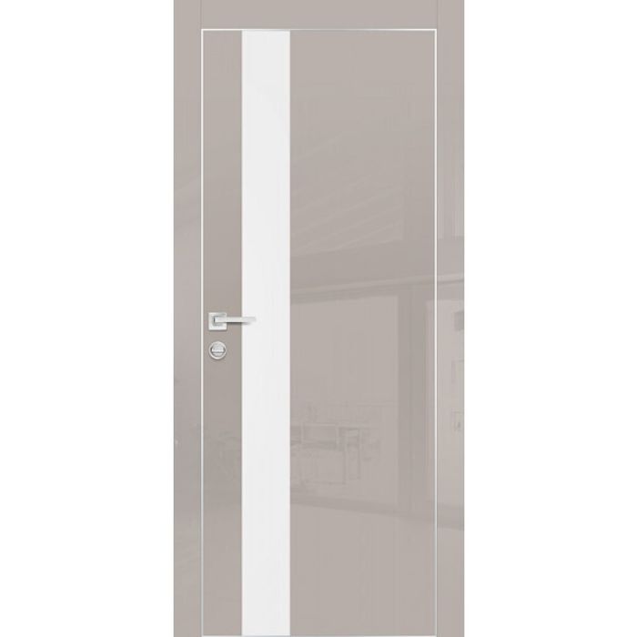 Межкомнатная дверь Graf HGX-10 Белый мателак Латте глянец (2000 х 800)