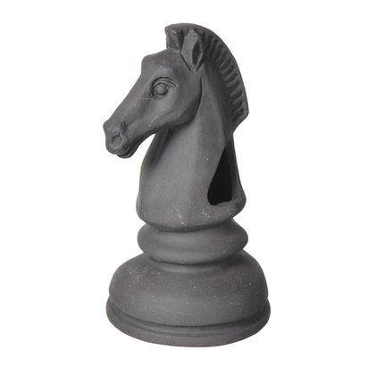 GLOXY Декорация Шахматная фигура Конь черный, 7*7*14 см
