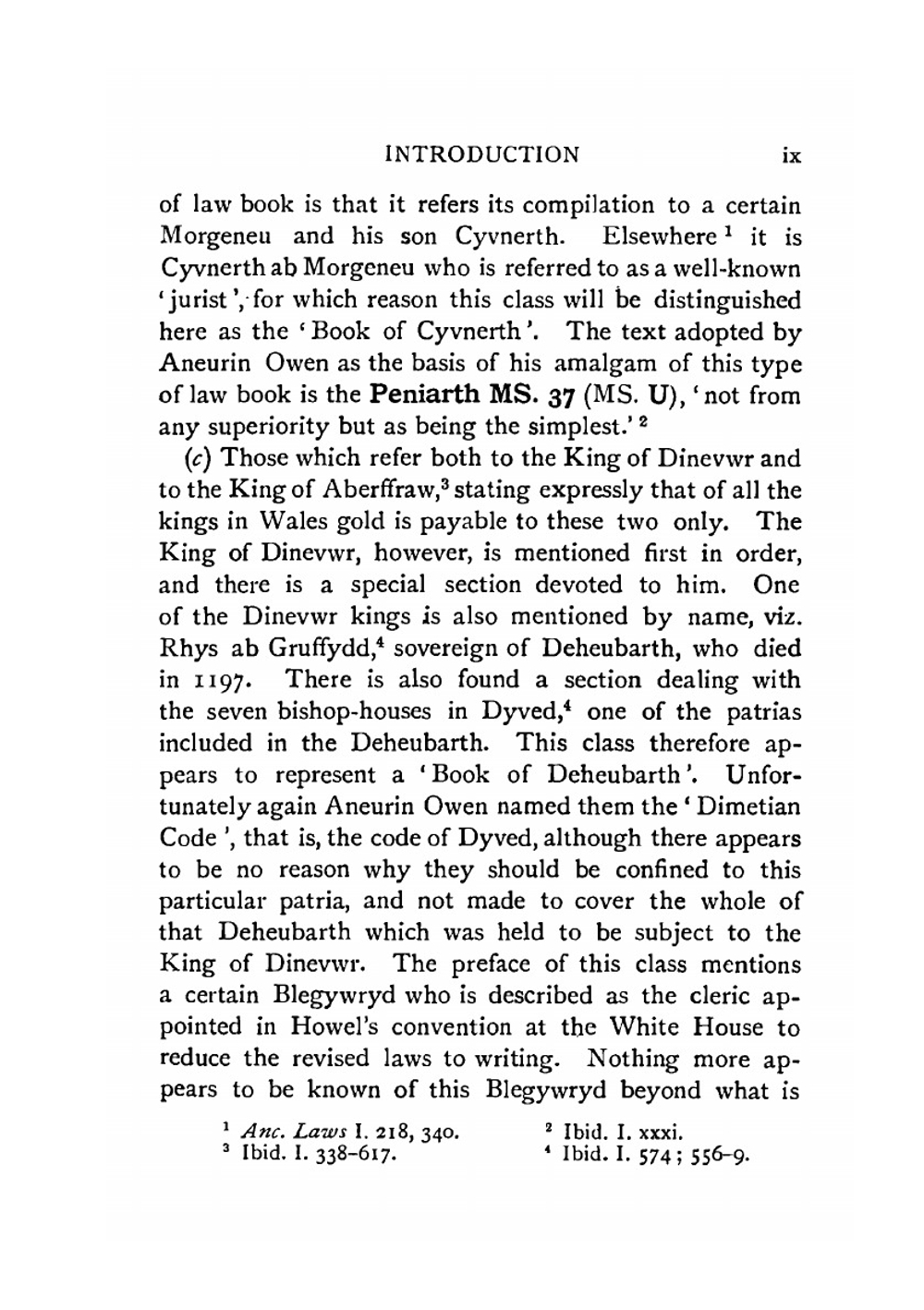 Welsh Medieval law Being a Text of the Laws of Howel the Good | A.W. Wade-Evans