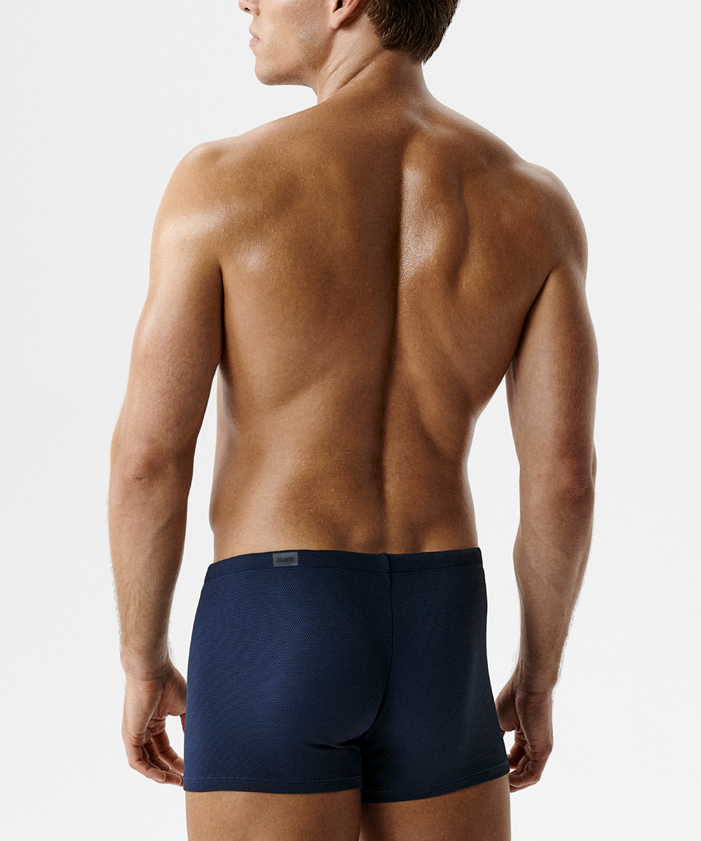 Купальные шорты мужские Atlantic, 1 шт. в уп., полиамид, темно-синие, KMS-322