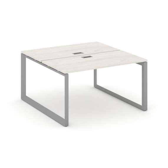 Style Project Рабочая станция двухсторонняя SN-59O.DRS-023 Дуб Наварра/Металл Серый/Серебро Заглушка