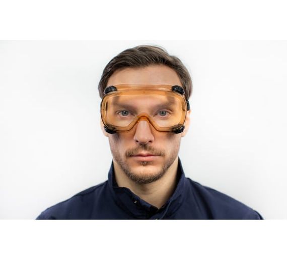 Закрытые защитные очки Delta Plus RUIZ1 с прозрачной ацетатной линзой RUIZ1VIAC