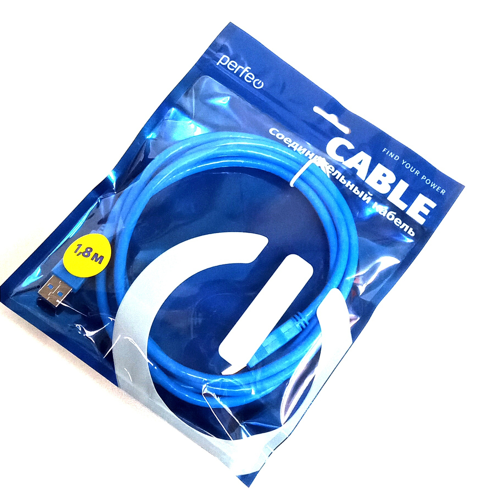 Кабель USB3.0 вилка х USB3.0 вилка -1.8 м. Perfeo U4601