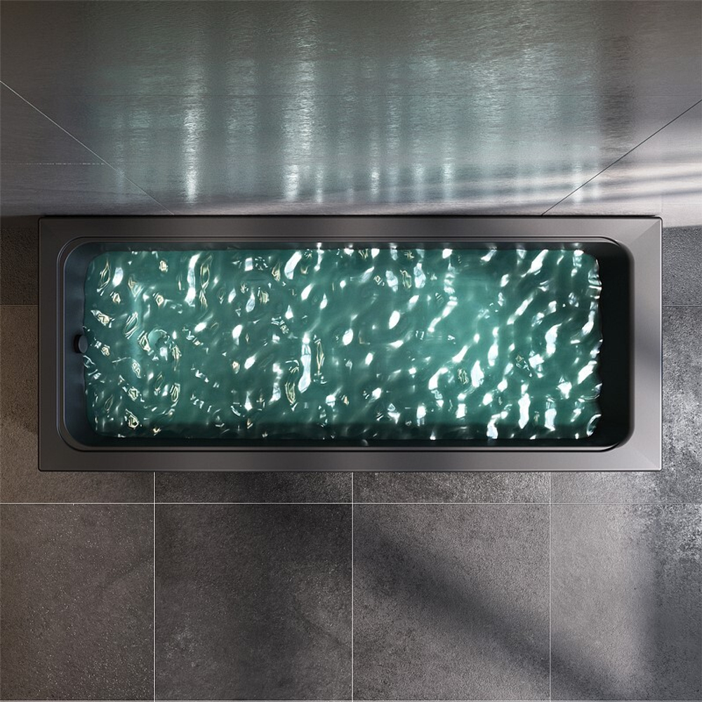 Акриловая ванна AM.PM Gem (АМ.ПМ Гем) 170х70 Черная матовая, W90A-170-070B-A