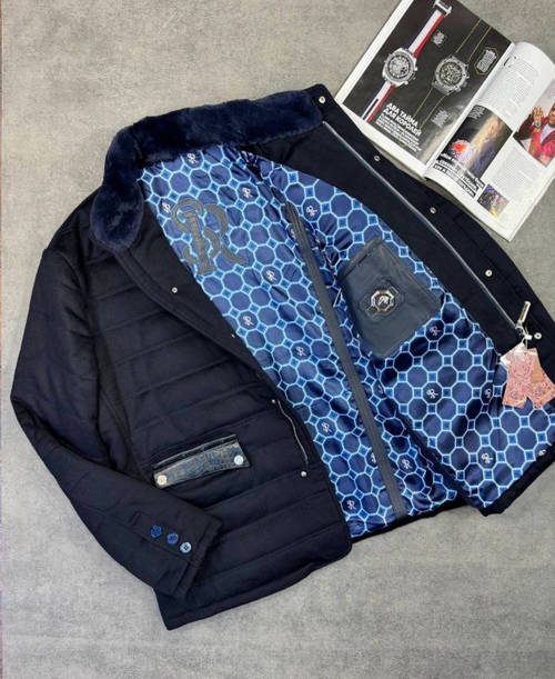 Кашемировая куртка Stefano Ricci со вставками кожи крокодила