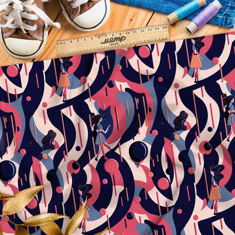 Ткань барби  марокканские орнаменты