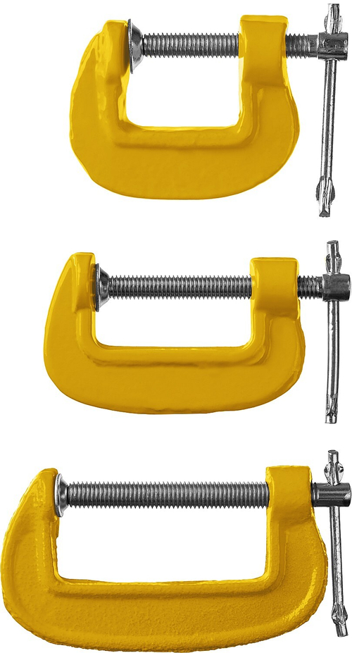 SG-3 набор струбцин тип G 25-50-75 мм, STAYER