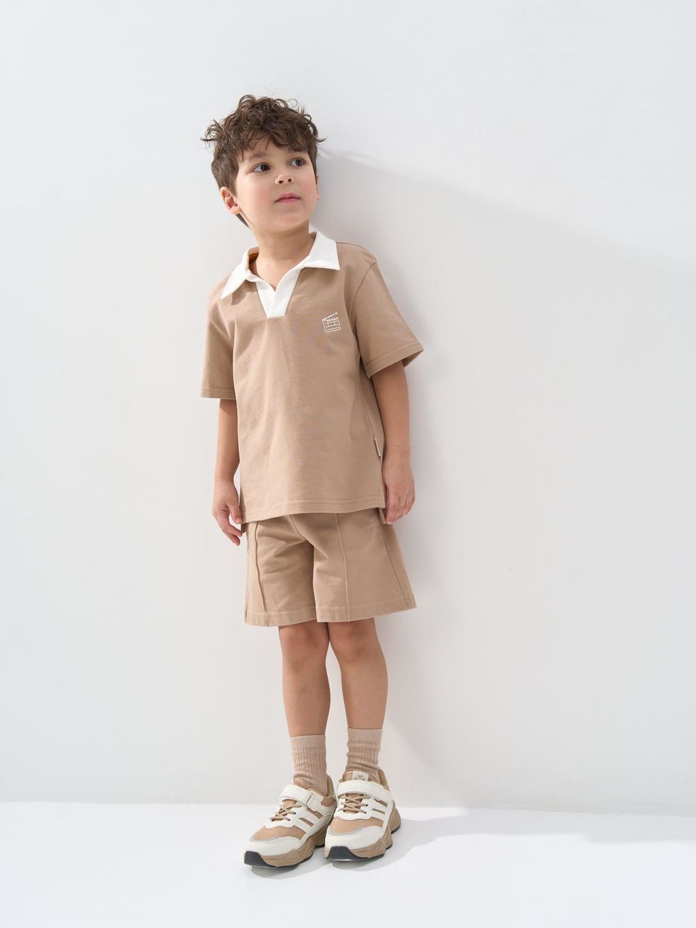 Шорты из пике "Сливочный ирис"