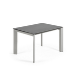 Стол Atta 120 (180) x80 серый керамический Vulcano Roca