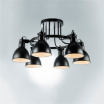 761067 Люстра ACROBATA 6х40W E14 ЧЕРНЫЙ