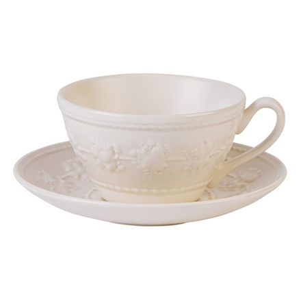 Wedgwood Чайная чашка Festivity Ivory 180 мл с блюдцем 1058030