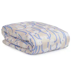 Комплект постельного белья сиреневого цвета с принтом "Полярный цветок", Scandinavian Touch, 150х200 см