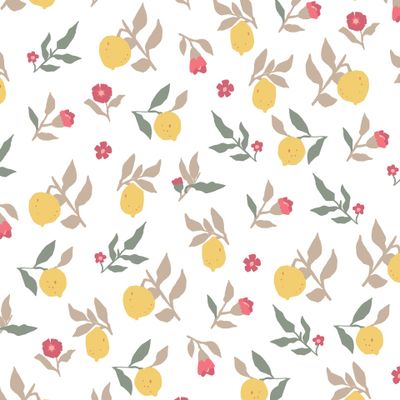 Лимоны и цветы