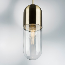 690011 Подвесной светильник RAMO 1х40W E27 БРОНЗА/ПРОЗРАЧНЫЙ