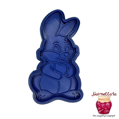 Вырубка пластиковая "Кролик" штамп (10 см)