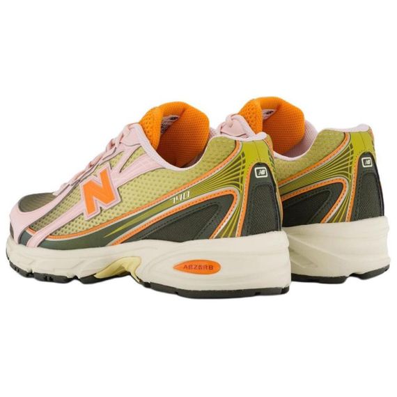 New Balance NB 740 Бежевые кроссовки Низки Зеленые Кроссовки