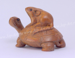 Нэцкэ Черепаха и мышь