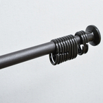 Карниз для ванной черный матовый