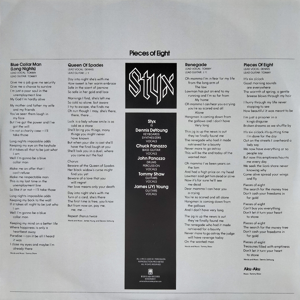 Styx / Pieces Of Eight (LP)