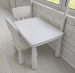 Детский стул BARNSTOL, пластик, 39*67*36 см, белый