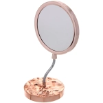 Зеркало настольное «ЭЛАНТРА», круг, цвет золото, 28,5*15см