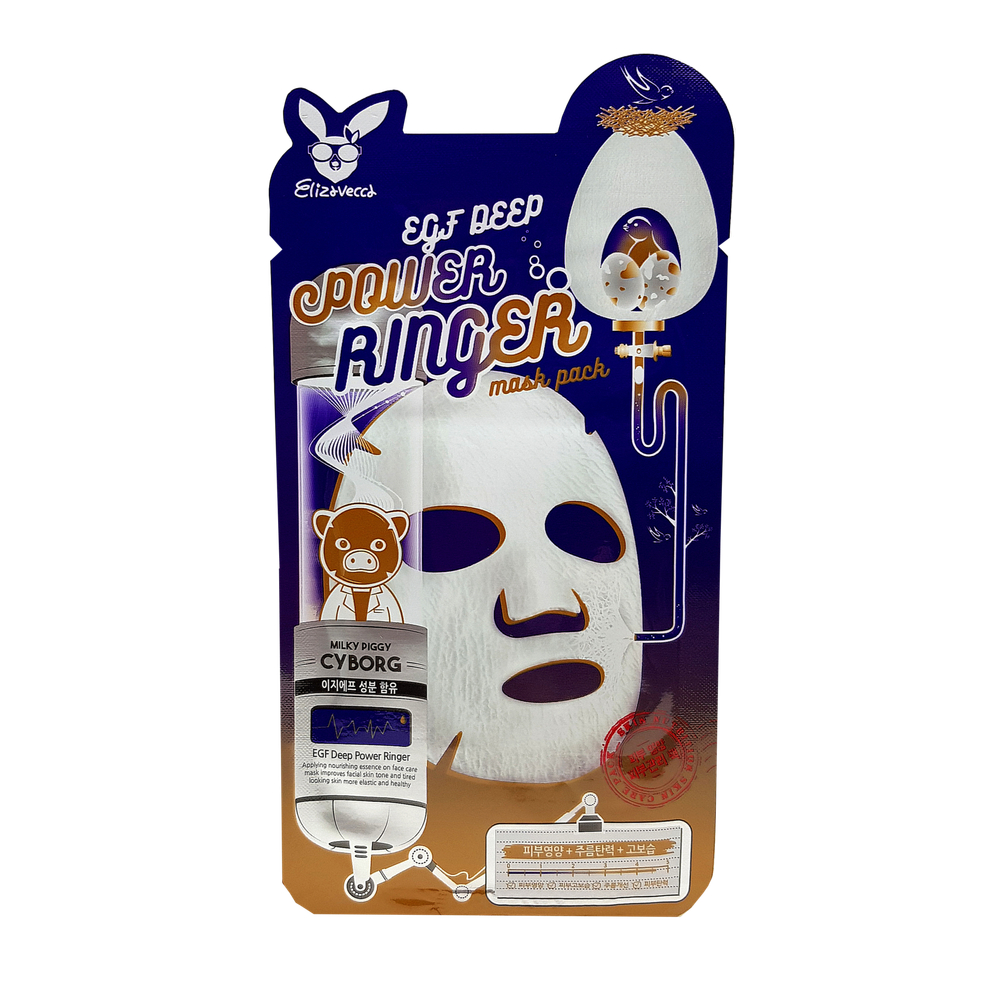 Elizavecca Маска тканевая для лица с EGF - EGF deep power ring mask pack, 23мл