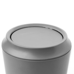 Корзина для мусора с крышкой corsa-kera серая