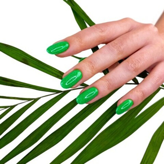 Гель-лак со светоотражающим шиммером Neon City S021 Rave Green, 8 мл, MOOi