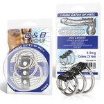 Хомут на пенис BlueLine 3 RING GATES OF HELL – 3 кольца и D‑кольцо