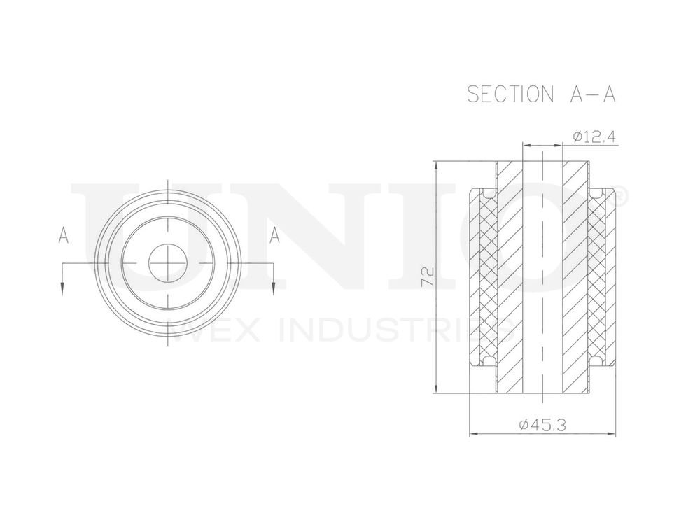 Сайлентблок задней балки UNIO RMP-20119