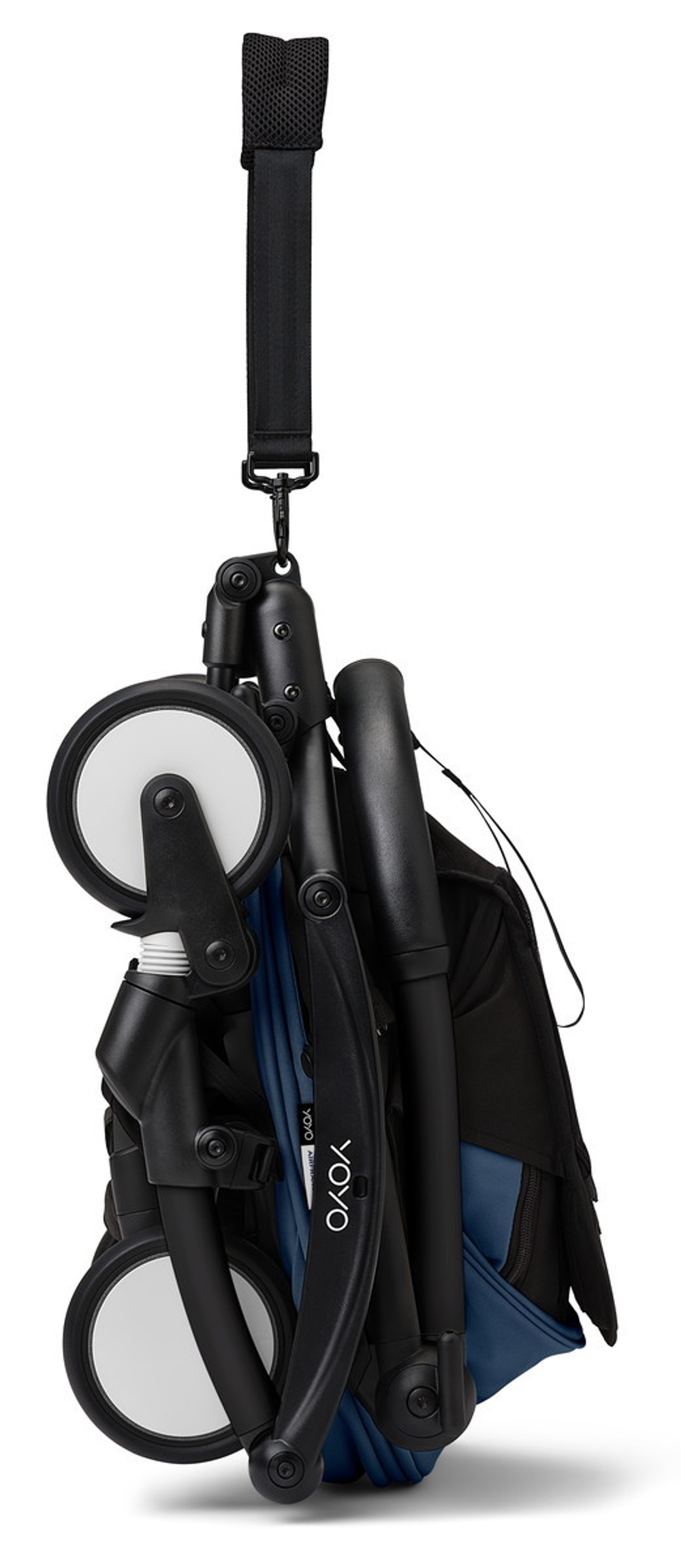 Коляска Stokke YOYO3 Newborn Pack рама чёрная Black 2 в 1 Air France Blue