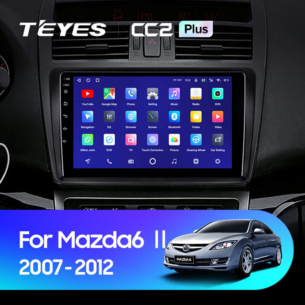 Teyes CC2 Plus 9" для Mazda 6 II, Atenza 2007-2012