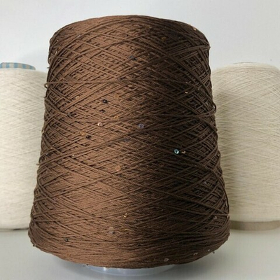 4STARs - Ri.Go 97% мерсеризованный хлопок, 3% пайетки col. 2895 Коричневый 420м/100гр. Есть мал. бобинка 263гр.