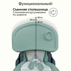 Стульчик-шезлонг для кормления Amelia