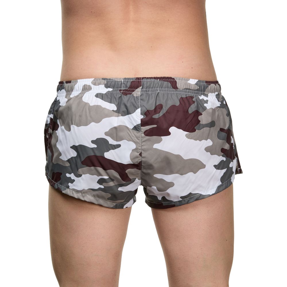 Мужские шорты с камуфляжным принтом Sesmik ALEX MILITARY GRAY