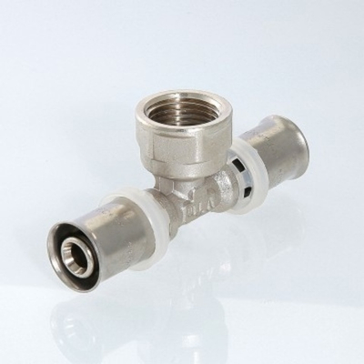 Тройник пресс с переходом на вн.р. 16х1/2"х16 VALTEC ( VTm.232.N.160416 )