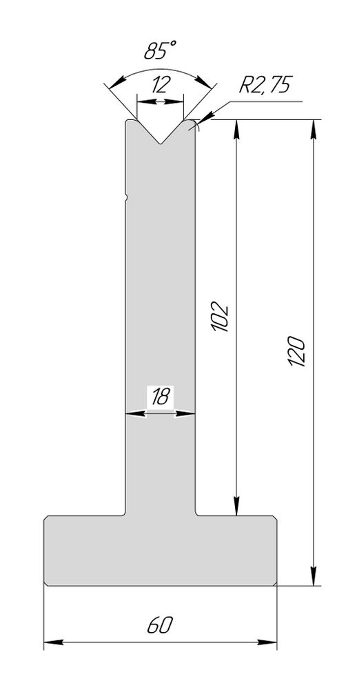 T-матрица AT 3096 85° V12 H120