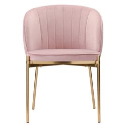 Стул Coral, велюр, пыльная роза