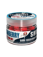 Бойлы насадочные плавающие двухцветные Sonik Baits 14мм CRENBERRY-SHRIMP Fluo Pop-ups 90мл