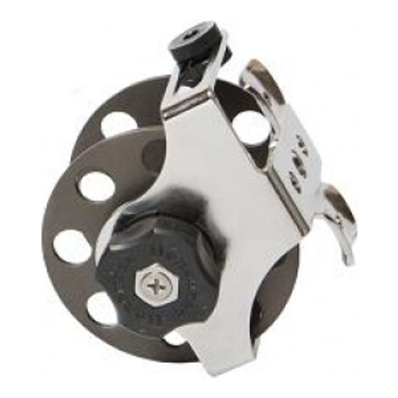 Катушка Pelengas алюминиевая с нержавеющим кронштейном 55 мм универсальная