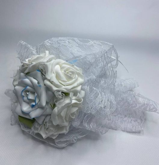 Свадебный букет из маков из орхидей